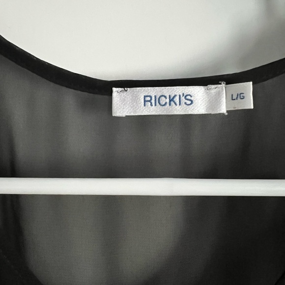 Ricki’s Large Black & White Blouse - Picture 3 of 4